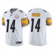Wholesale Cheap Men's Pittsburgh Steelers #14 George Pickens White Vapor Untouchable Limited Stitched Jersey