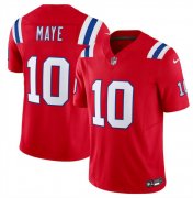 Cheap Youth New England Patriots #10 Drake Maye Red 2024 Draft F.U.S.E. Vapor Limited Football Stitched Jersey