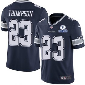 Wholesale Cheap Nike Cowboys #23 Darian Thompson Navy Blue Team Color Men\'s Stitched With Established In 1960 Patch NFL Vapor Untouchable Limited Jersey