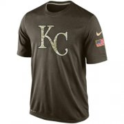 Wholesale Cheap Men's Kansas City Royals Salute To Service Nike Dri-FIT T-Shirt