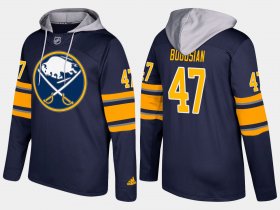 Wholesale Cheap Sabres #47 Zach Bogosian Blue Name And Number Hoodie