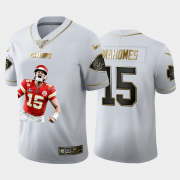 Cheap Kansas City Chiefs #15 Patrick Mahomes Nike Team Hero 1 Vapor Limited NFL 100 Jersey White Golden