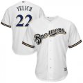 Wholesale Cheap Brewers #22 Christian Yelich White New Cool Base Stitched MLB Jersey