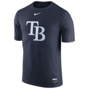 Wholesale Cheap Tampa Bay Rays Nike Authentic Collection Legend Logo 1.5 Performance T-Shirt Navy