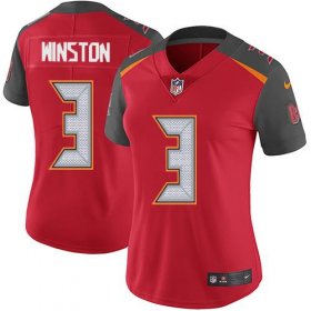 Wholesale Cheap Nike Buccaneers #3 Jameis Winston Red Team Color Women\'s Stitched NFL Vapor Untouchable Limited Jersey