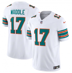 Wholesale Cheap Men\'s Miami Dolphins #17 Jaylen Waddle White 2023 F.U.S.E Alternate Vapor Limited Football Stitched Jersey