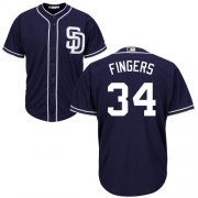 Wholesale Cheap Padres #34 Rollie Fingers Navy blue Cool Base Stitched Youth MLB Jersey