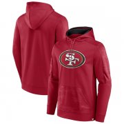 Wholesale Cheap Men's San Francisco 49ers Red On The Ball Pullover Hoodie
