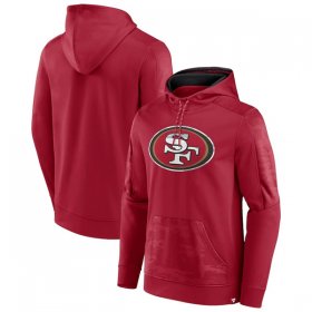Wholesale Cheap Men\'s San Francisco 49ers Red On The Ball Pullover Hoodie
