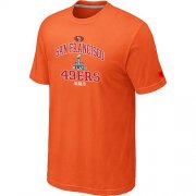 Wholesale Cheap Men's San Francisco 49ers Super Bowl XLVII Heart & Soul T-Shirt Orange