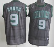 Wholesale Cheap Boston Celtics #9 Rajon Rondo Black Rhythm Fashion Jersey