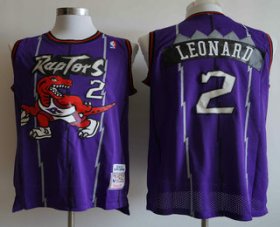 Wholesale Cheap Men\'s Toronto Raptors #2 Kawhi Leonard Hardwood Classic Purple Swingman Jersey