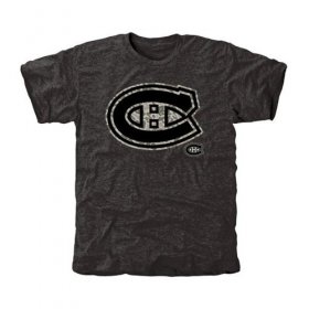 Wholesale Cheap Men\'s Montreal Canadiens Black Rink Warrior T-Shirt