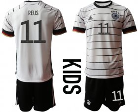 Wholesale Cheap Youth 2021 European Cup Germany home white 11 Soccer Jersey