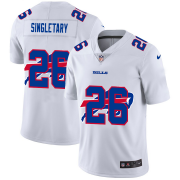 Wholesale Cheap Buffalo Bills?#26 Devin Singletary White Men's Nike Team Logo Dual Overlap Limited NFL Jersey