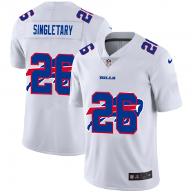 Wholesale Cheap Buffalo Bills?#26 Devin Singletary White Men\'s Nike Team Logo Dual Overlap Limited NFL Jersey