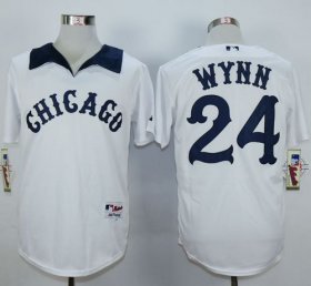 Wholesale Cheap White Sox #24 Early Wynn White 1976 Turn Back The Clock Stitched MLB Jersey