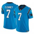 Cheap Men's Carolina Panthers #7 Jadeveon Clowney Blue 2024 F.U.S.E. Vapor Limited Football Stitched Jersey