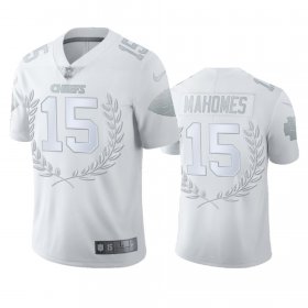 Wholesale Cheap Kansas City Chiefs #15 Patrick Mahomes Men\'s Nike Platinum NFL MVP Limited Edition Jersey