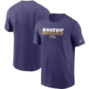 Wholesale Cheap Baltimore Ravens Nike Split T-Shirt Purple