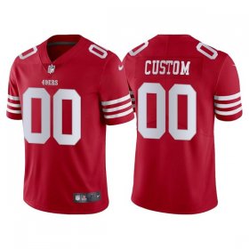Wholesale Cheap Men\'s San Francisco 49ers Customized 2022 New Scarlet Vapor Untouchable Stitched Football Jersey