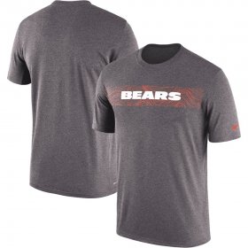 Wholesale Cheap Chicago Bears Nike Sideline Seismic Legend Performance T-Shirt Charcoal