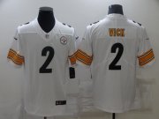 Wholesale Cheap Men's Pittsburgh Steelers #2 Mike Vick White 2021 Vapor Untouchable Stitched NFL Nike Limited Jersey