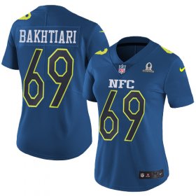 Wholesale Cheap Nike Packers #69 David Bakhtiari Navy Women\'s Stitched NFL Limited NFC 2017 Pro Bowl Jersey