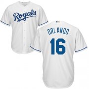 Wholesale Cheap Royals #16 Paulo Orlando White Cool Base Stitched Youth MLB Jersey