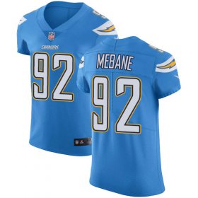 Wholesale Cheap Nike Chargers #92 Brandon Mebane Electric Blue Alternate Men\'s Stitched NFL Vapor Untouchable Elite Jersey