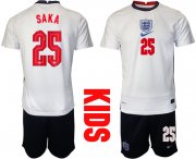 Wholesale Cheap 2021 European Cup England home Youth 25 soccer jerseys