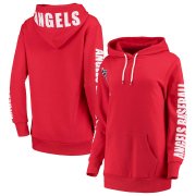 Wholesale Cheap Los Angeles Angels G-III 4Her by Carl Banks Women's 12th Inning Pullover Hoodie Red