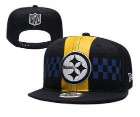 Wholesale Cheap Steelers Fresh Logo Black 2019 Draft Adjustable Hat YD