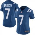 Wholesale Cheap Nike Colts #7 Jacoby Brissett Royal Blue Team Color Women's Stitched NFL Vapor Untouchable Limited Jersey
