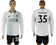 Wholesale Cheap Liverpool #35 Stewart Away Long Sleeves Soccer Club Jersey