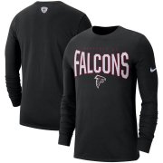 Wholesale Cheap Atlanta Falcons Nike Sideline Property Of Performance Long Sleeve T-Shirt Black