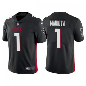 Wholesale Cheap Men\'s Atlanta Falcons #1 Marcus Mariota Black Vapor Untouchable Limited Stitched Jersey