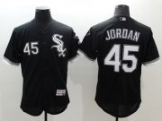 Wholesale Cheap White Sox #45 Michael Jordan Black Flexbase Authentic Collection Stitched MLB Jersey
