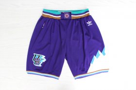 Wholesale Cheap Men\'s Utah Jazz Purple Throwback short
