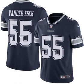 Wholesale Cheap Nike Cowboys #55 Leighton Vander Esch Navy Blue Team Color Youth Stitched NFL Vapor Untouchable Limited Jersey
