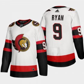 Cheap Ottawa Senators #9 Bobby Ryan Men\'s Adidas 2020-21 Authentic Player Away Stitched NHL Jersey White