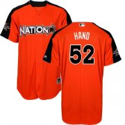 Wholesale Cheap Padres #52 Brad Hand Orange 2017 All-Star National League Stitched MLB Jersey