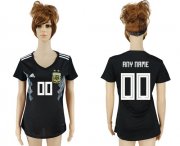 Wholesale Cheap Women's Argentina Personalized Away Soccer Country Jersey