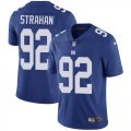 Wholesale Cheap Nike Giants #92 Michael Strahan Royal Blue Team Color Men's Stitched NFL Vapor Untouchable Limited Jersey