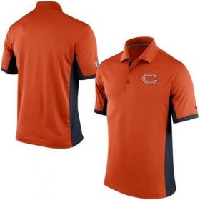 Wholesale Cheap Men\'s Nike NFL Chicago Bears Orange Team Issue Performance Polo
