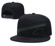 Wholesale Cheap Eagles Team Logo Black Adjustable Hat LT