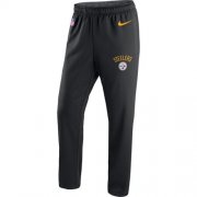Wholesale Cheap Men's Pittsburgh Steelers Nike Black Circuit Sideline Performance Pants