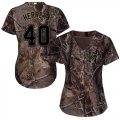 Wholesale Cheap Royals #40 Kelvin Herrera Camo Realtree Collection Cool Base Women's Stitched MLB Jersey