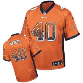 Wholesale Cheap Nike Bears #40 Gale Sayers Orange Alternate Men\'s Stitched NFL Elite Drift Fashion Jersey