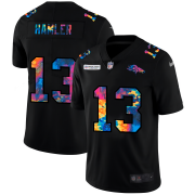Cheap Denver Broncos #13 KJ Hamler Men's Nike Multi-Color Black 2020 NFL Crucial Catch Vapor Untouchable Limited Jersey
